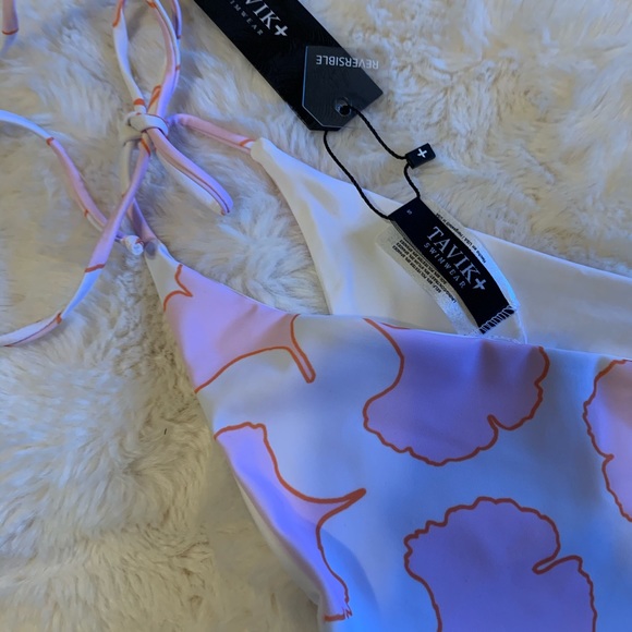 Tavik 2 Piece 👙 Pink, Orange & White Design - Picture 5 of 9